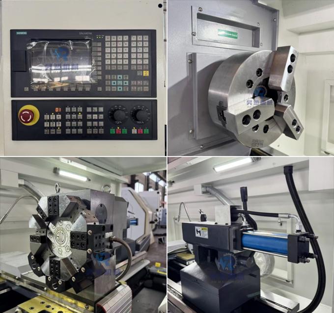 Tour automatique CNC horizontale Ck6163 380V avec alésage de broche de 105 mm 1